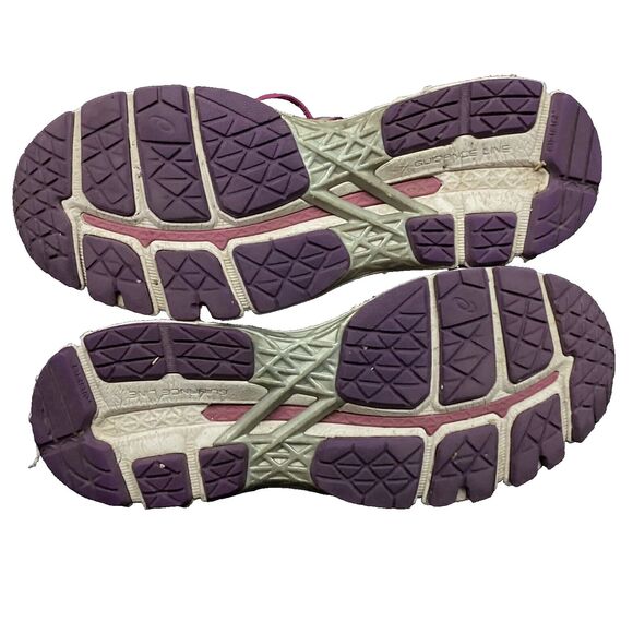 ASICS Gel-Kayano 22 - Women's Sz 10 - Purple & Pink Running/Jogging Shoes- T597N - Picture 6 of 9
